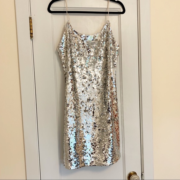 Alice + Olivia Giselle Sequin Tulle Mini Dress NWT - Picture 5 of 16